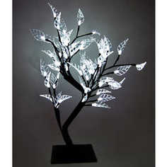 Светодиодная композиция Light Бонсай листья белый 45 см, 64 led