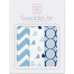 Набор пеленок SwaddleDesigns Наборы пеленок SwaddleLite Chic Chevron Lite Blue (SD-360B)