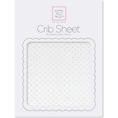 Детская простынь SwaddleDesigns Fitted Crib Sheet Pstl. Pink Dot (SD-150PP)