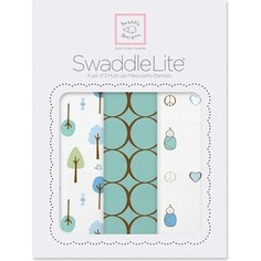Набор пеленок SwaddleDesigns SwaddleLite Cute and Calm SeaCrystal (SD-441SC)