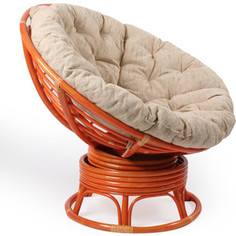 Кресло для отдыха Мебель Импэкс Papasan коньяк с подушкой