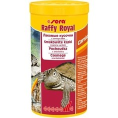 Корм SERA RAFFY Royal Carnivor Food with Anchovies for Turtles лакомые кусочки с анчоусами для плотоядных водных черепах 1л (220г)