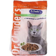 Сухой корм Dr.Clauders с печенью и индейкой для кошек 15кг