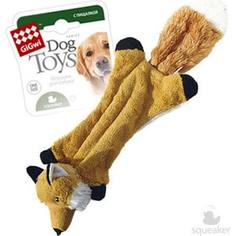 Игрушка GiGwi Dog Toys Squeaker шкурка лисы с пищалками для собак (75261)