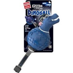 Игрушка GiGwi Push to Mute Dinoball Squeak динозавр с отключаемой пищалкой для собак (75417)
