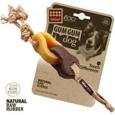 Игрушка GiGwi Eco GumGum Dog Touch the Difference Natural Raw Rubber из эко-резины и натуральных материалов цепь для собак (75318)