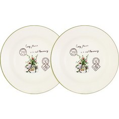 Набор из 2-х суповых тарелок Anna Lafarg LF Ceramics Букет (AL-80E2256-3-B-LF/LF-80E2256-3-AL)