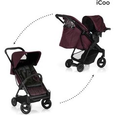 Коляска icoo Acrobat Shop N Drive (fishbone bordeaux) (150078) I`Coo