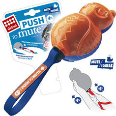 Игрушка GiGwi Dog Toys Push to Mute сова с отключаемой пищалкой для собак (75329)