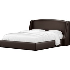Кровать Мебелико Лотос эко-кожа коричневый. АртМебель