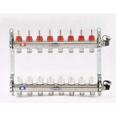 Коллекторная группа Uni-Fitt 1х3/4 8 выходов с расходомерами и термостатическими вентилями (450I4308)