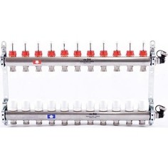 Коллекторная группа Uni-Fitt 1х3/4 11 выходов с расходомерами и термостатическими вентилями (450I4311)