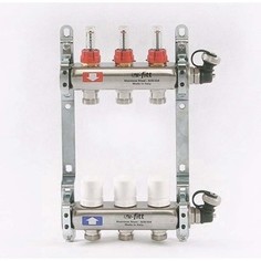 Коллекторная группа Uni-Fitt 1х3/4 3 выходов с расходомерами и термостатическими вентилями (450I4303)