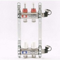 Коллекторная группа Uni-Fitt 1х3/4 2 выходов с расходомерами и термостатическими вентилями (450I4302)
