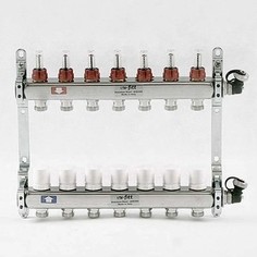 Коллекторная группа Uni-Fitt 1х3/4 7 выходов с расходомерами и термостатическими вентилями (450I4307)