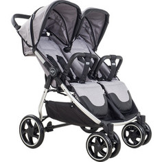 Прогулочная коляска для двойни Pituso Ruta LIGHT BEIGE / серый 736T