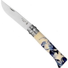 Нож складной Opinel №8 VRI 125 ANS (Limited edition) (юбилейный выпуск, нержавеющая сталь, рукоять рог, длина клинка 8,5 см)