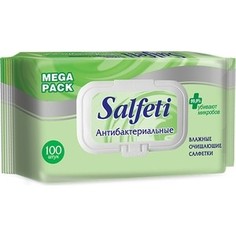 Антибактериальные влажные салфетки Salfeti Авангард antibac mega pack с клапаном, 100 шт.