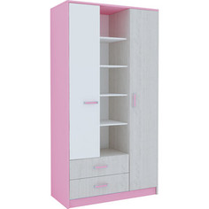Шкаф гардеробный 3 секции Комфорт - S Агнешка М3 пикар/розовый