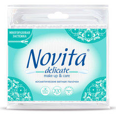 Ватные палочки NOVITA Delicate 200 шт п/п