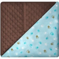 Одеяло-плед Осьминожка двусторонний 100*100 Капучино (бязь-сатин вельбоа наполнитхолкон)