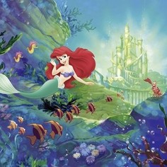 Фотообои Komar Disney Замок Ариэль 368х254 см бумажные (8-4021)