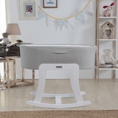 Колыбель-качалка Micuna Nacelle МО-1782 Whte/White Grey-Grey текстиль