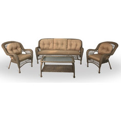 Комплект плетеной мебели из искусственного ротанга Afina garden LV216 beige/beige