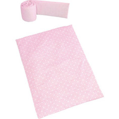 Набор для кроватки Micuna Galaxy покрывало+бортик для колыбели ТХ-1823 galaxy pink