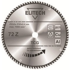 Диск пильный Elitech 210 мм х30 ммх2,4 мм 72 зуба (1820.067300)