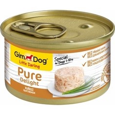 Консервы Gimborn Gimdog Little Darling Pure Delight цыпленок кусочки в желе для собак весом до 10кг 85г (513140)