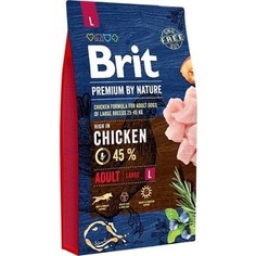 Сухой корм Brit Premium by Nature Adult L Hight in Chicken с курицей для взрослых собак крупных пород 8кг (526451) Brit*