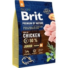 Сухой корм Brit Premium by Nature Junior M Hight in Chicken с курицей для молодых собак средних пород 3кг (526321) Brit*