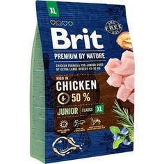 Сухой корм Brit Premium by Nature Junior XL Hight in Chicken с курицей для молодых собак гигантских пород 3кг (526499) Brit*