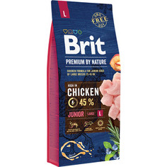 Сухой корм Brit Premium by Nature Junior L Hight in Chicken с курицей для молодых собак крупных пород 18кг (532193) Brit*