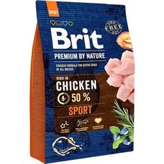 Сухой корм Brit Premium by Nature Sport Hight in Chicken с курицей для активных собак всех пород 3кг (526666) Brit*