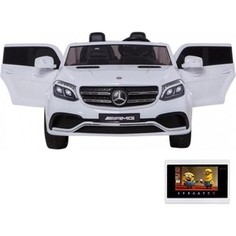 Детский электромобиль Harleybella Mercedes Benz GLS63 LUXURY 4WD 12V MP4 - White - HL228-LUX-MP4