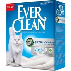 Наполнитель Ever Clean Total Cover с микрогранулами двойного действия комкующийся для кошек 6л