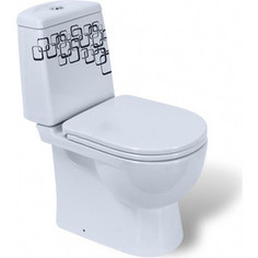 Унитаз компакт Sanita luxe Best Bubbles SL DM с сиденьем микролифт Click Up (BSTSLCC12040522 / SL100001)