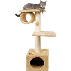 Когтеточка TRIXIE San Fernando домик с 2-мя площадками и трубой для кошек 106см (43951)