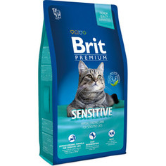 Сухой корм Brit Premium Cat Sensitive with Lamb с ягненком для кошек с чувствительным пищеварением 1,5кг (513208) Brit*