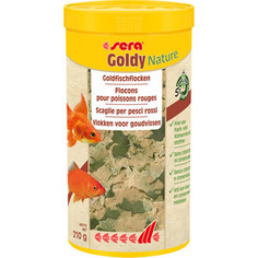 Корм SERA Goldy Nature Goldfish Flakes хлопья для мелких золотых рыб 1л (210г)