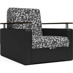 Кресло-кровать Шарм-Дизайн Шарм черный узоры