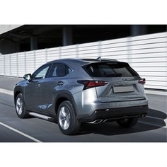 Пороги Silver new Rival для Lexus NX (2014-н.в.), 173 см, алюминий, F173AL.3202.1