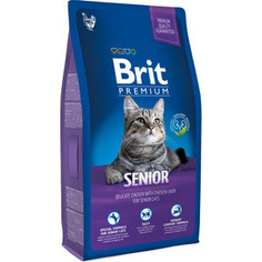 Сухой корм Brit Premium Cat Senior с курицей и печенью для пожилых кошек 1,5кг (513321) Brit*