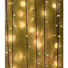 Light Светодиодный занавес тепл. белый 2x3 прозрачный провод.(мерц.)