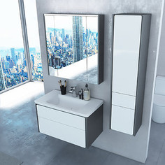 Мебель для ванной Roca Ronda 80 антрацит/белый глянец