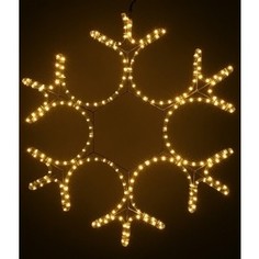 Light Снежинка светодиодная ажурная 0,8м, 220V, прозр. пр. теплый белый