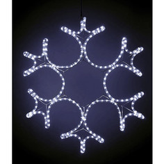 Light Снежинка светодиодная ажурная 0,55м, 220V, прозр. пр. белый