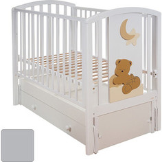 Кроватка Mibb с маятником babi notte bianca белая ночь gmli552